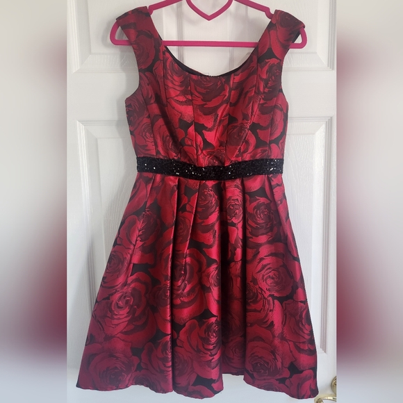 Donna Ricco Roses Dress - Picture 1 of 9